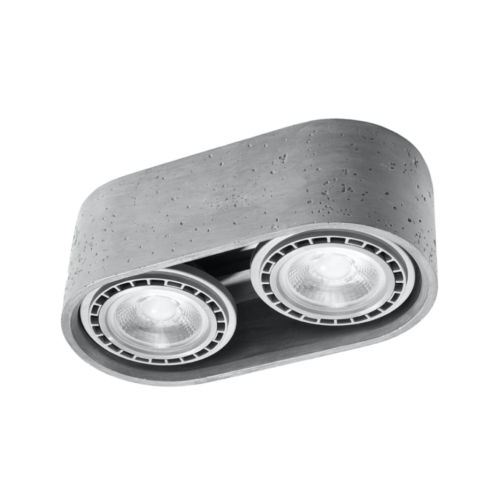 plafonnier Béton Gris