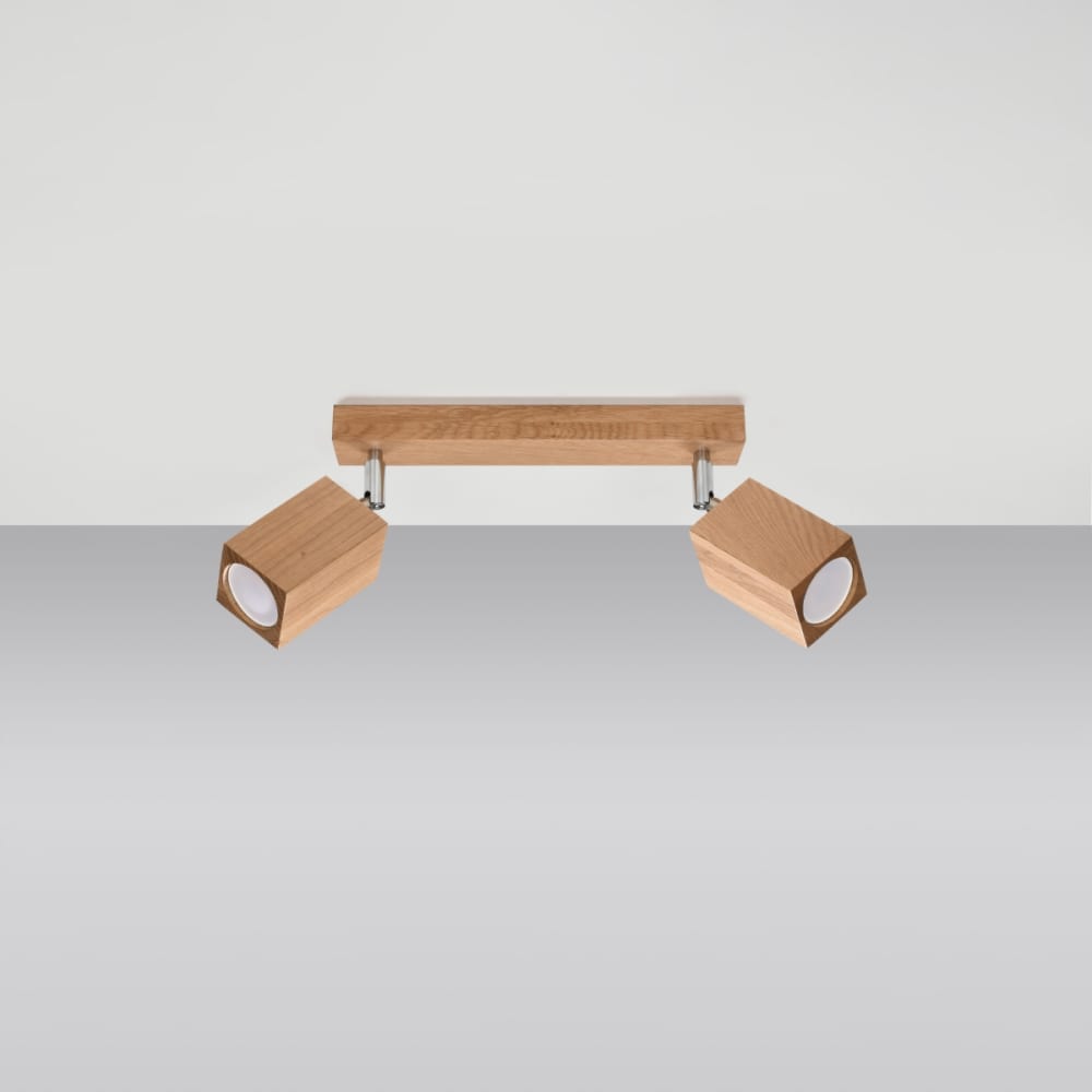 Lámpara de techo roble madera alt. 20 cm - Maisons du Monde