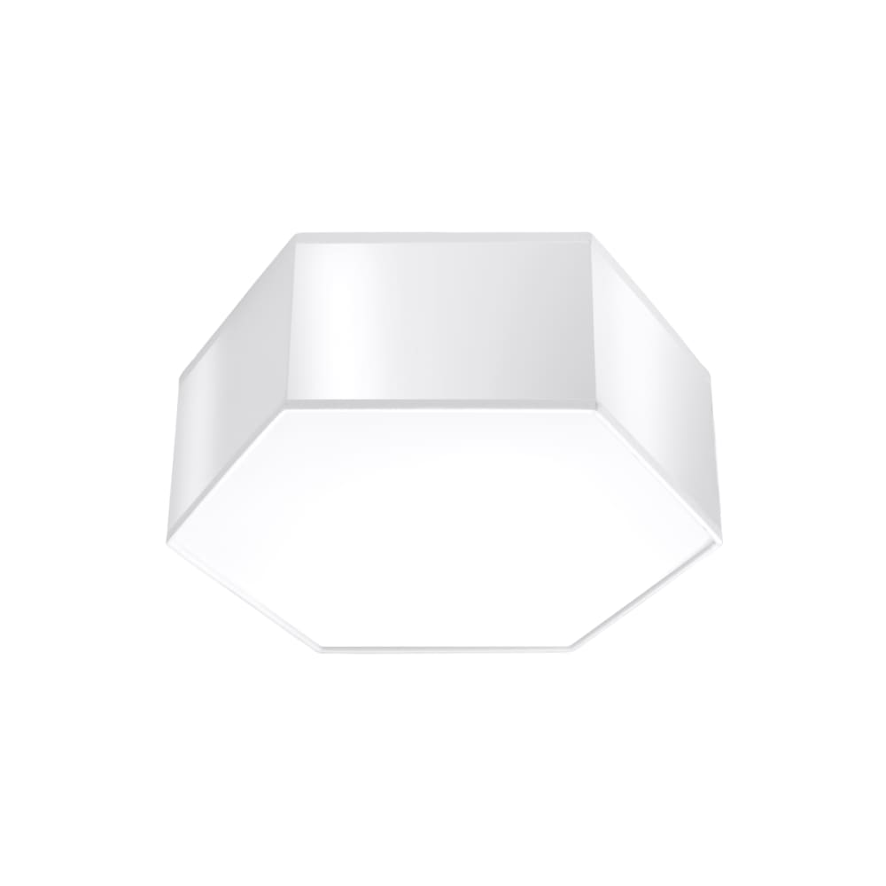 Plafonnier PVC blanc H 12 cm