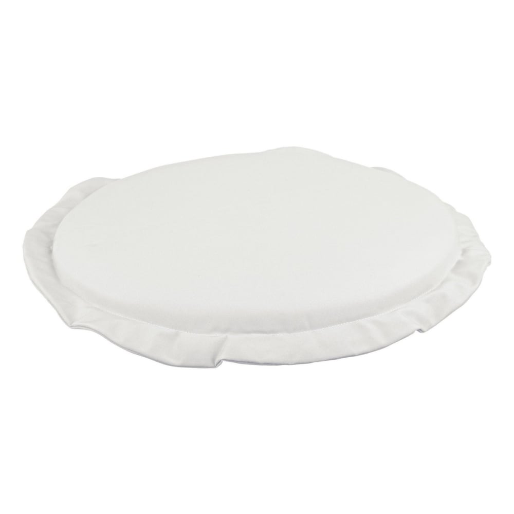 Cuscino rondo in tessuto beige - Tessuto