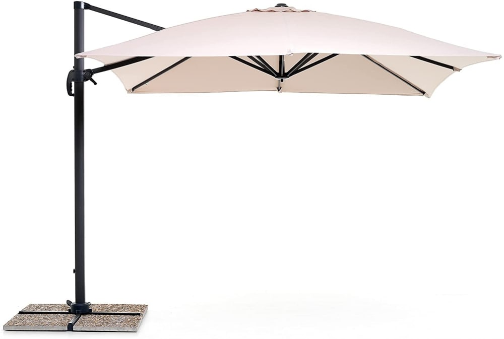 Ombrellone in alluminio ecru 3x4m - Mygarden