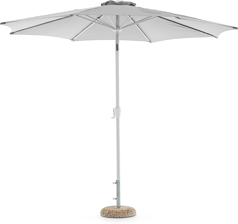 Ombrellone ottagonale da giardino in alluminio bianco - Mygarden