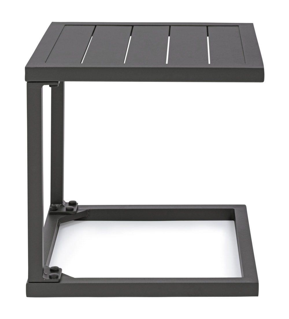 Tavolino basso da giardino in alluminio antracite - Bizzotto