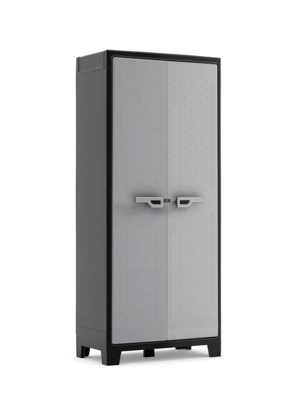 Armadioda esterno in resina grigio 80x44x182 cm - Resina