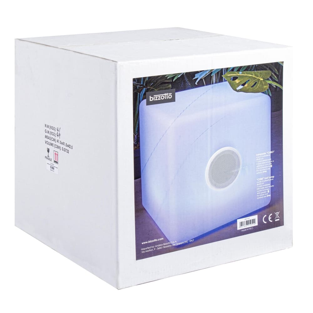 Lampada a led RGB con speaker bluetooth 15x15 cm - Bizzotto