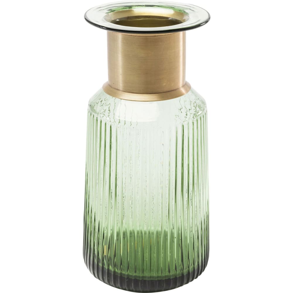 Kare Design Vase aus Glas, grün, H30cm style modern - Glas