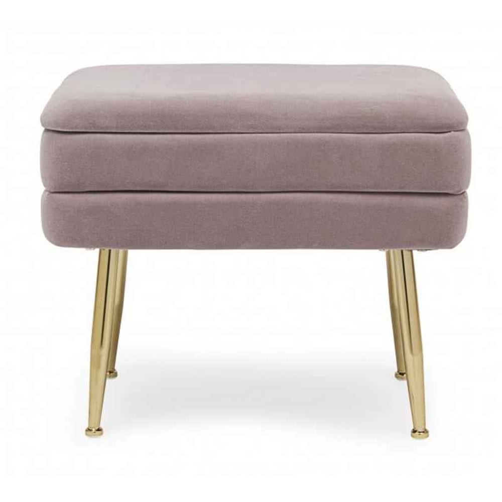 Panca singola contenitore mauve 50X35X42 cm - Konte.Design