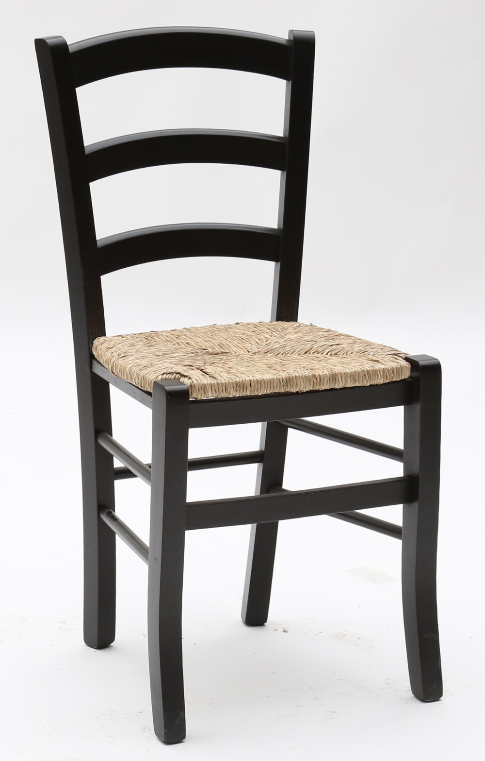 Set di 2 sedie in legno nero impagliate - Konte.Design