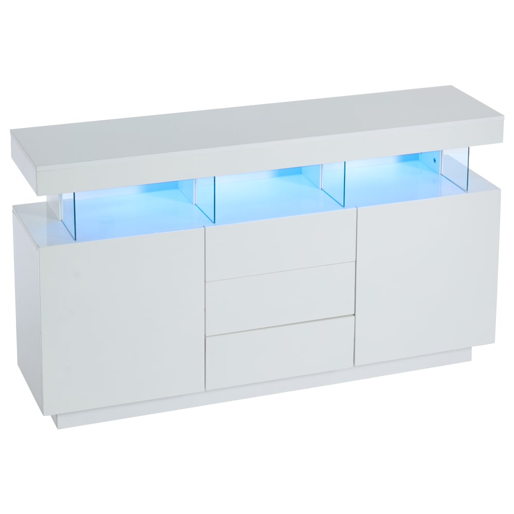 Urban Meuble Weißer Designer-LED-Schuhschrank mit Stauraum style modern Weiß Spanplatte