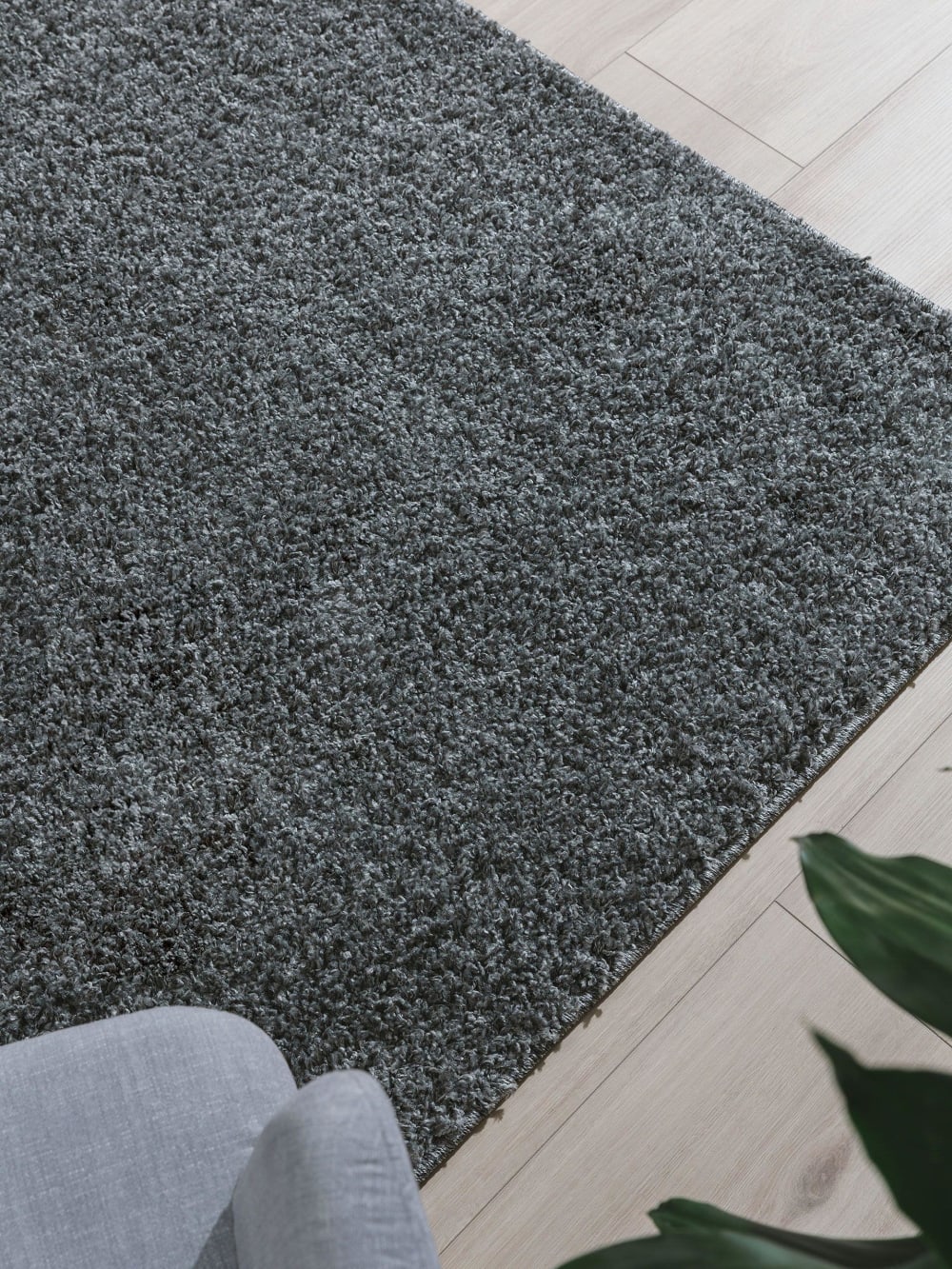 Tapis à poils longs gris 300x400 — vue 4