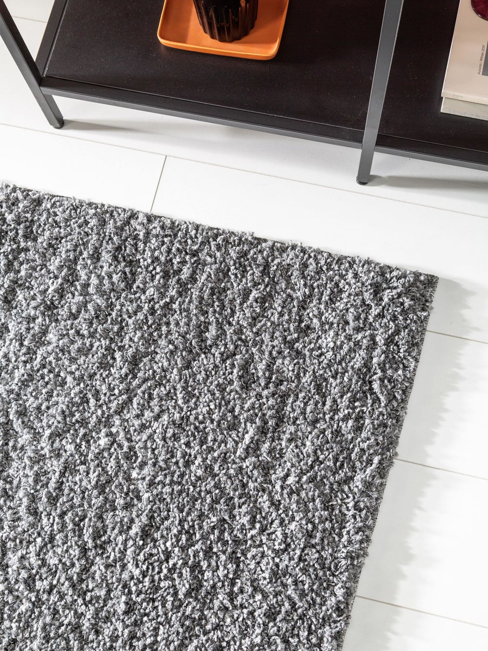 Tapis à poils longs gris 80x300 — vue 4