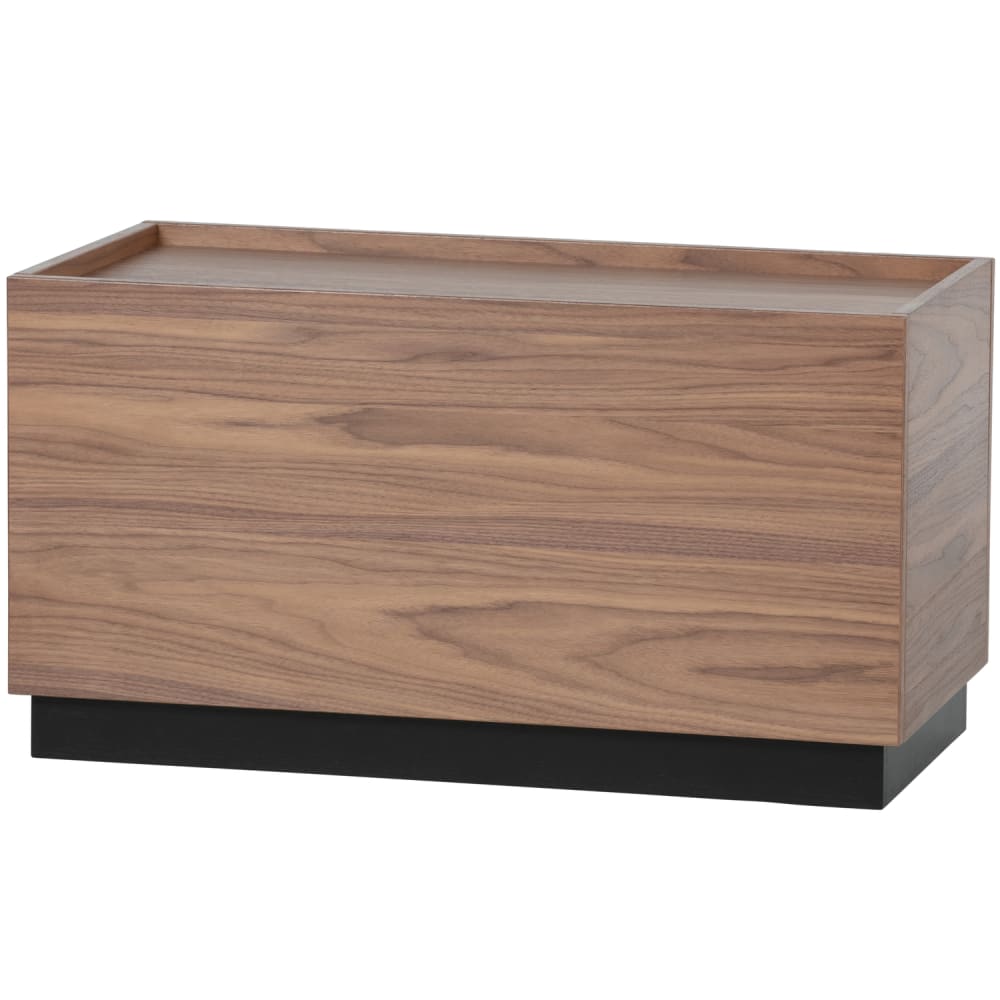vtwonen Beistelltisch aus Nussbaumfurnier, Braun style modern Braun Holz