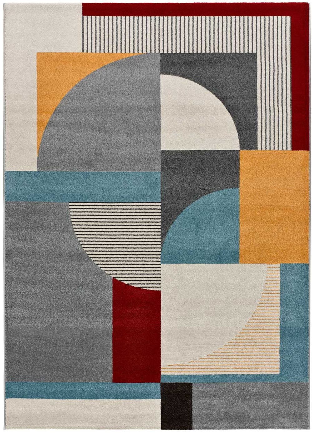 Tapis moderne gris/multicolore 160x230 cm