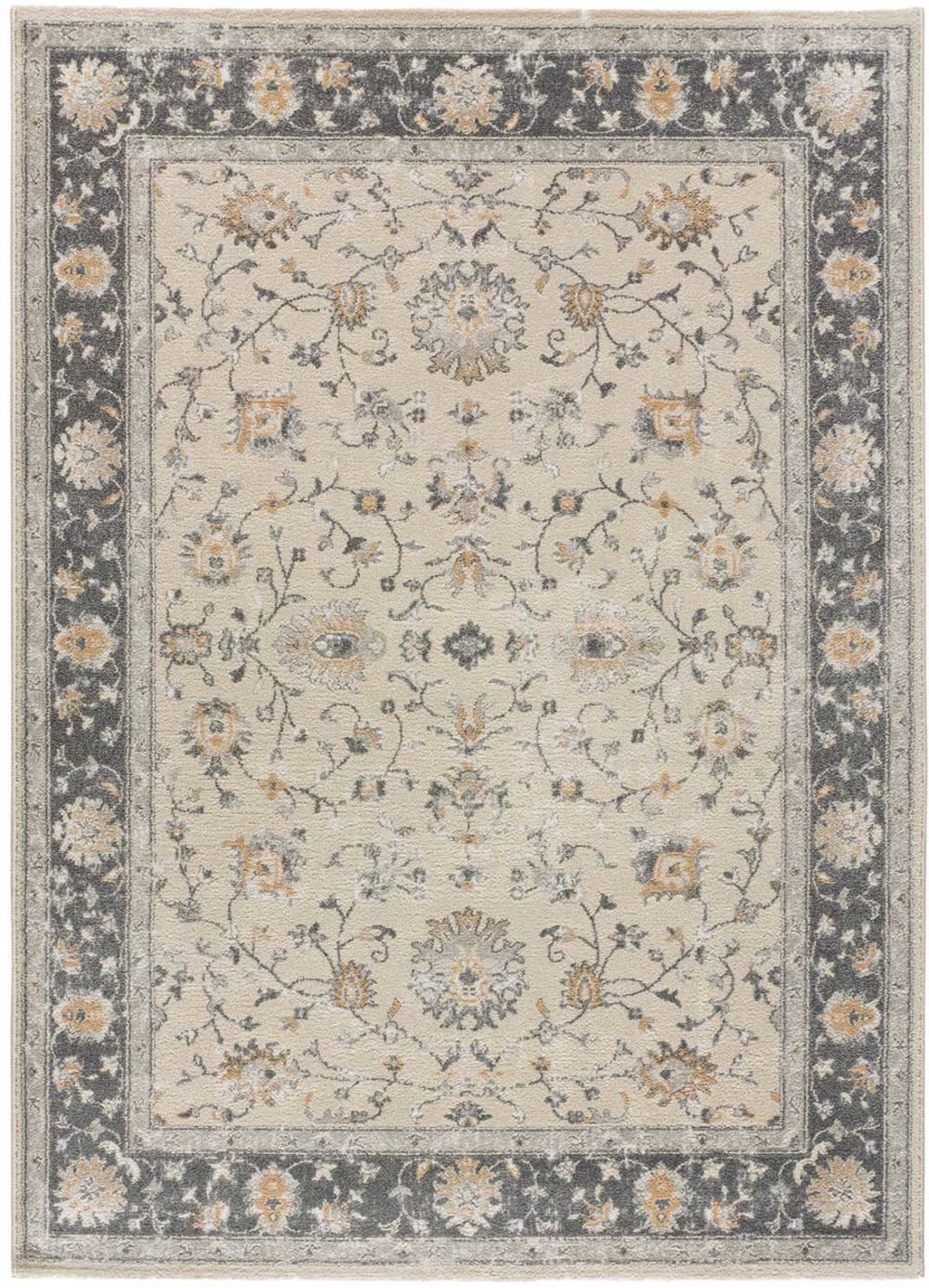 Tapis à relief vintage beige/gris 160x230 cm