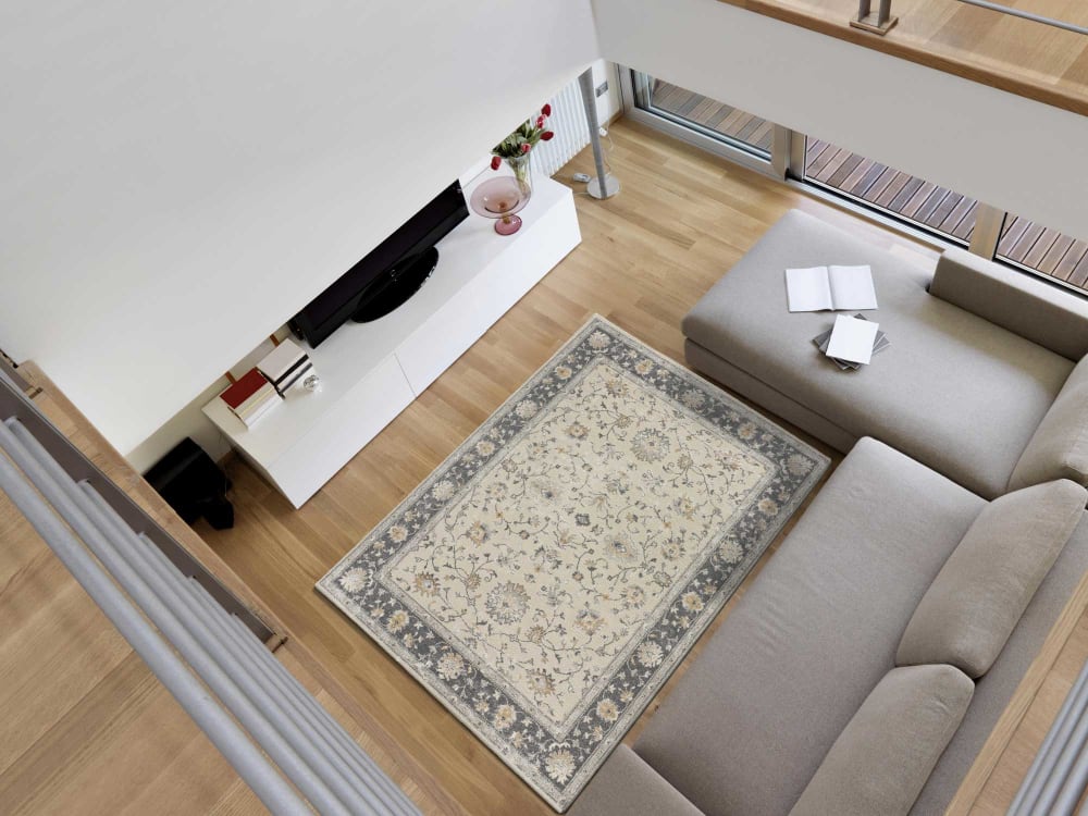 Tapis à relief vintage beige/gris 133x190 cm — vue 3