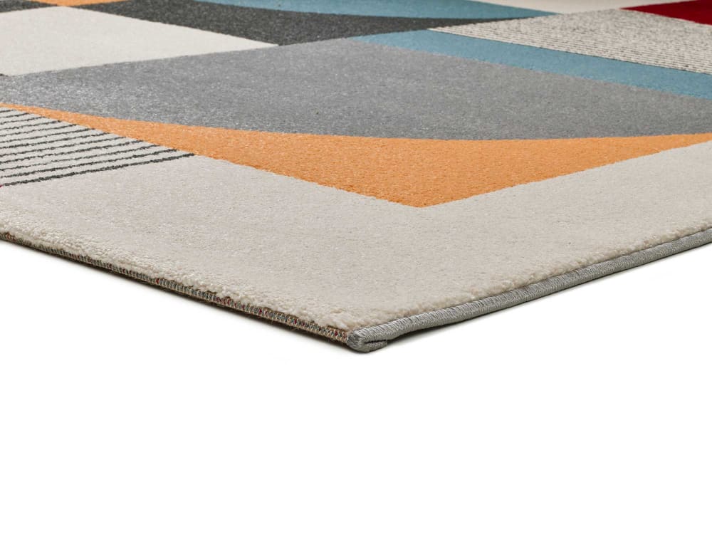 Tapis moderne gris/multicolore 80x150 cm — vue 4