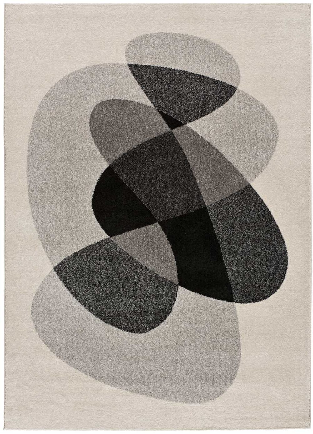Tapis moderne gris/beige 135x190 cm