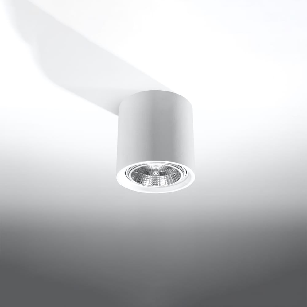 Lampada a soffitto bianca ceramica - Sollux Lighting