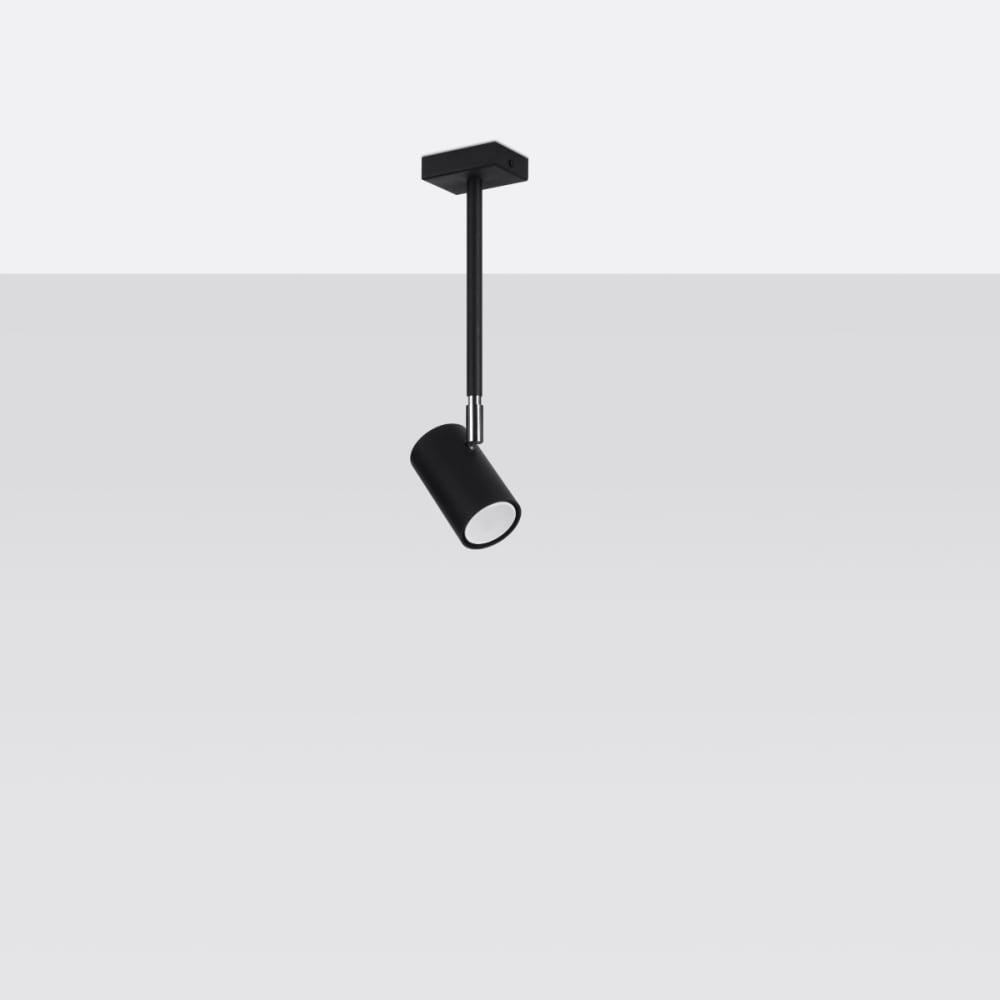 Plafonnier Acier Noir GU10 1 Norano — vue 3