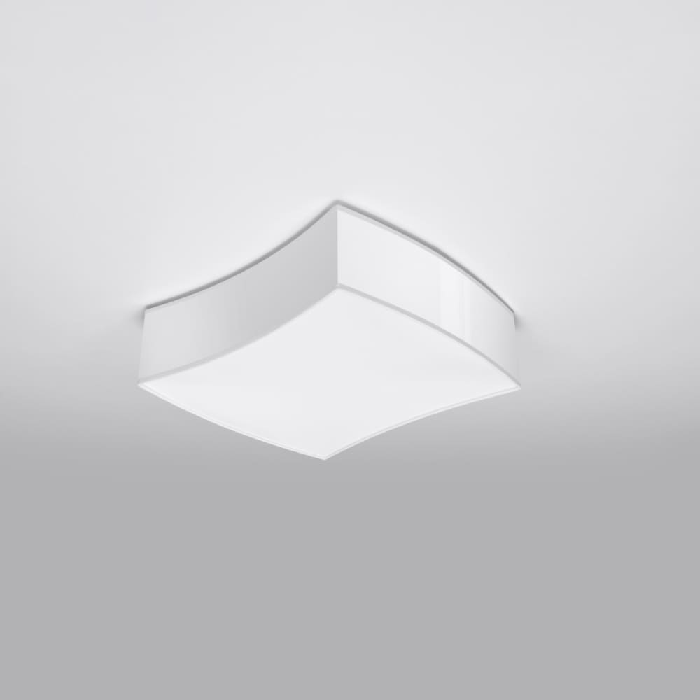 Plafonnier pvc blanc h 12 cm — vue 3