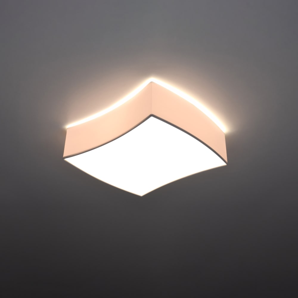 Plafonnier pvc blanc h 12 cm — vue 4