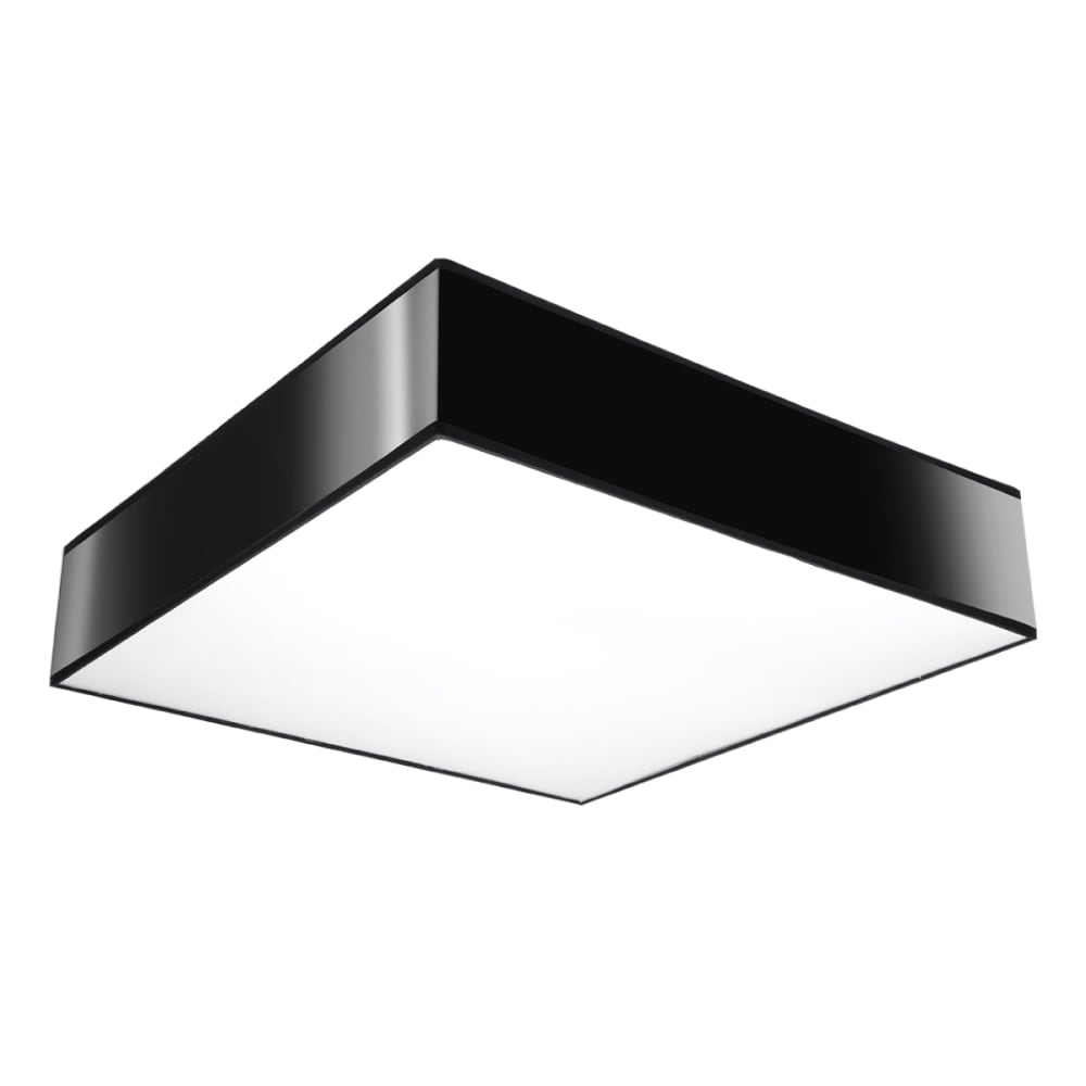 Plafonnier pvc Noir E27