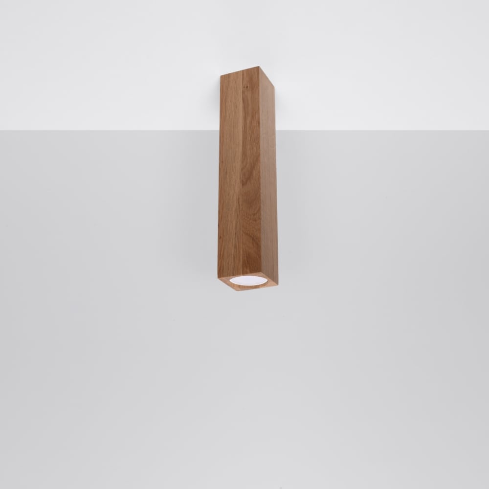 Lampada a soffitto quercia legno - Sollux Lighting