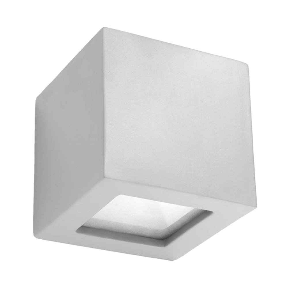 Lampada da parete grigia ceramica/vetro - Modello Classico chic - Ceramica