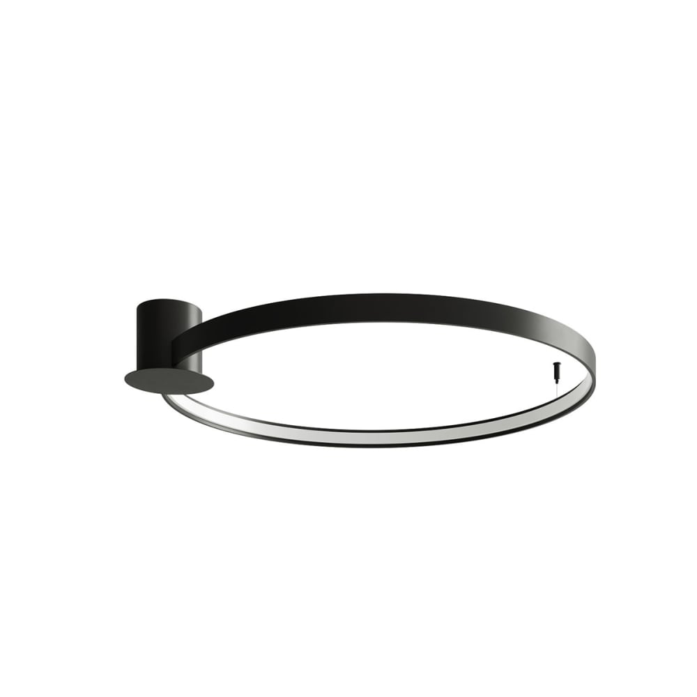 Thoro Lighting Deckenleuchte aus Stahl, Höhe 13 cm, schwarz style modern - Stahl