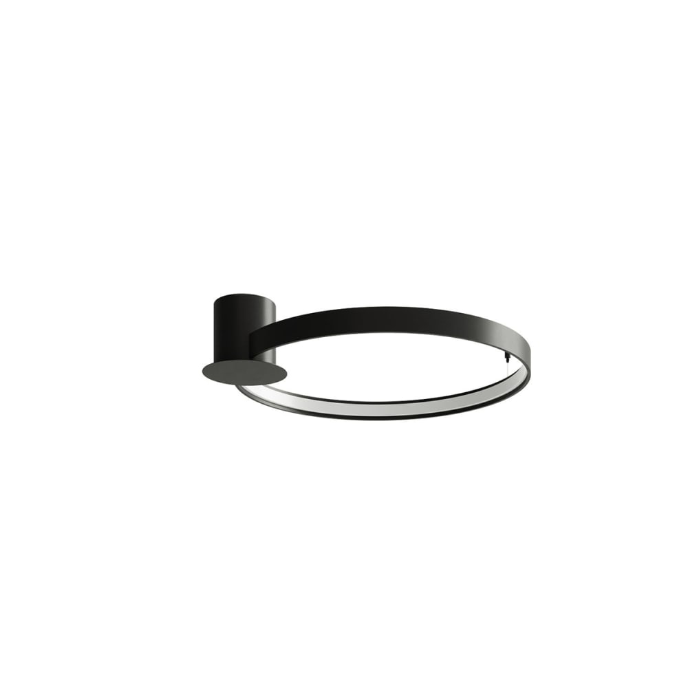 Thoro Lighting Deckenleuchte aus Stahl, Höhe 13 cm, schwarz style modern - Stahl