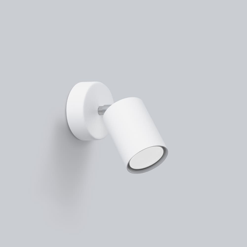 Lámpara de pared blanco acero alt. 19 cm - Maisons du Monde