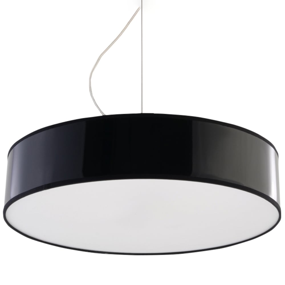 Sollux Lighting Pendelleuchten aus PVC in Schwarz style classic chic Schwarz Acryl