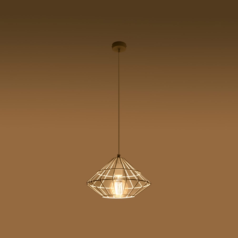 Suspension conique en métal, blanc L: 32cm — vue 4