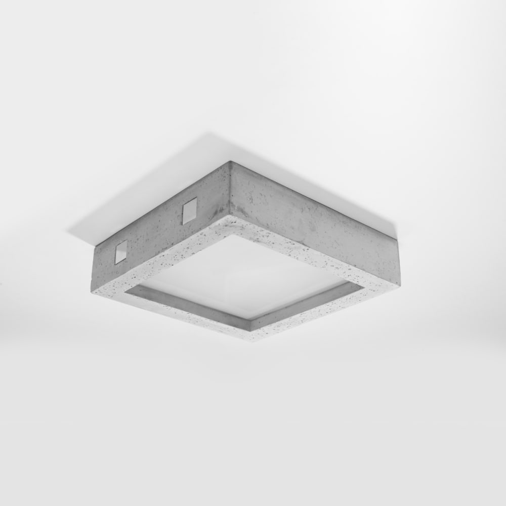 Plafonnier Béton Gris LED 1 Riza — vue 3