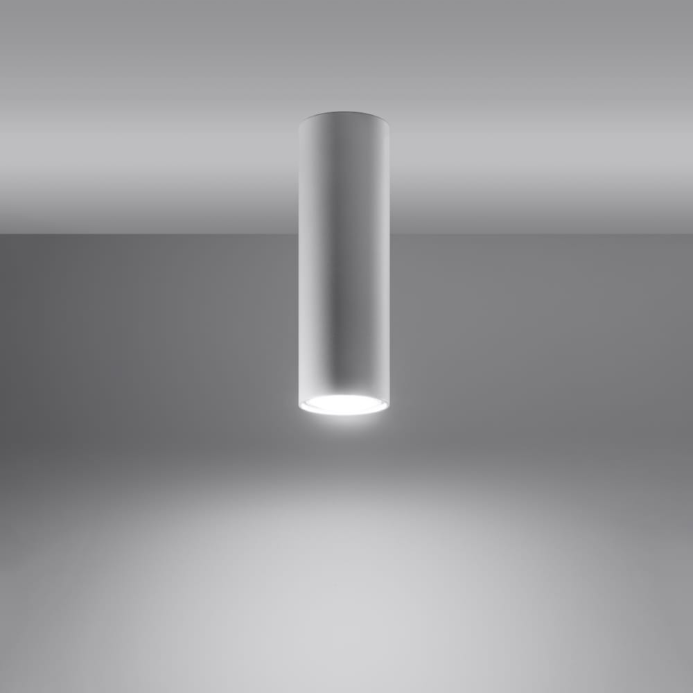 Plafonnier Acier Blanc GU10 1 Lagos 20 — vue 4