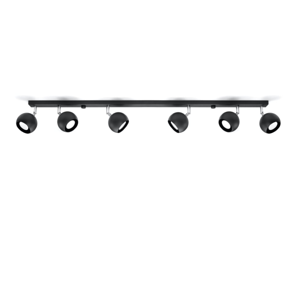 Lámpara de techo negro acero alt. 16 cm - Maisons du Monde