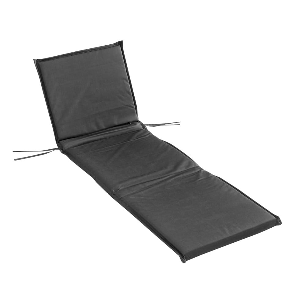 Bain de soleil 65 x 190 x 4 cm uni gris anthracite waterproof