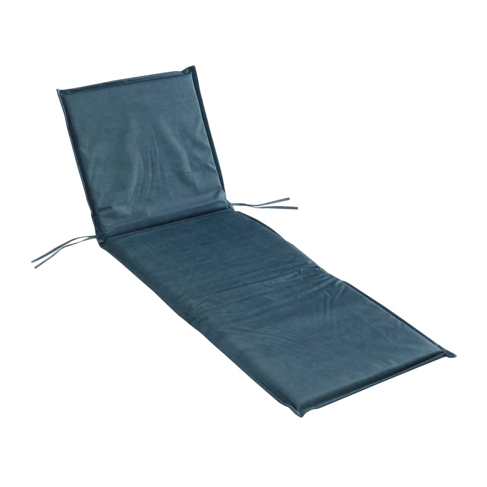 Bain de soleil 65 x 190 x 4 cm uni bleu marine waterproof