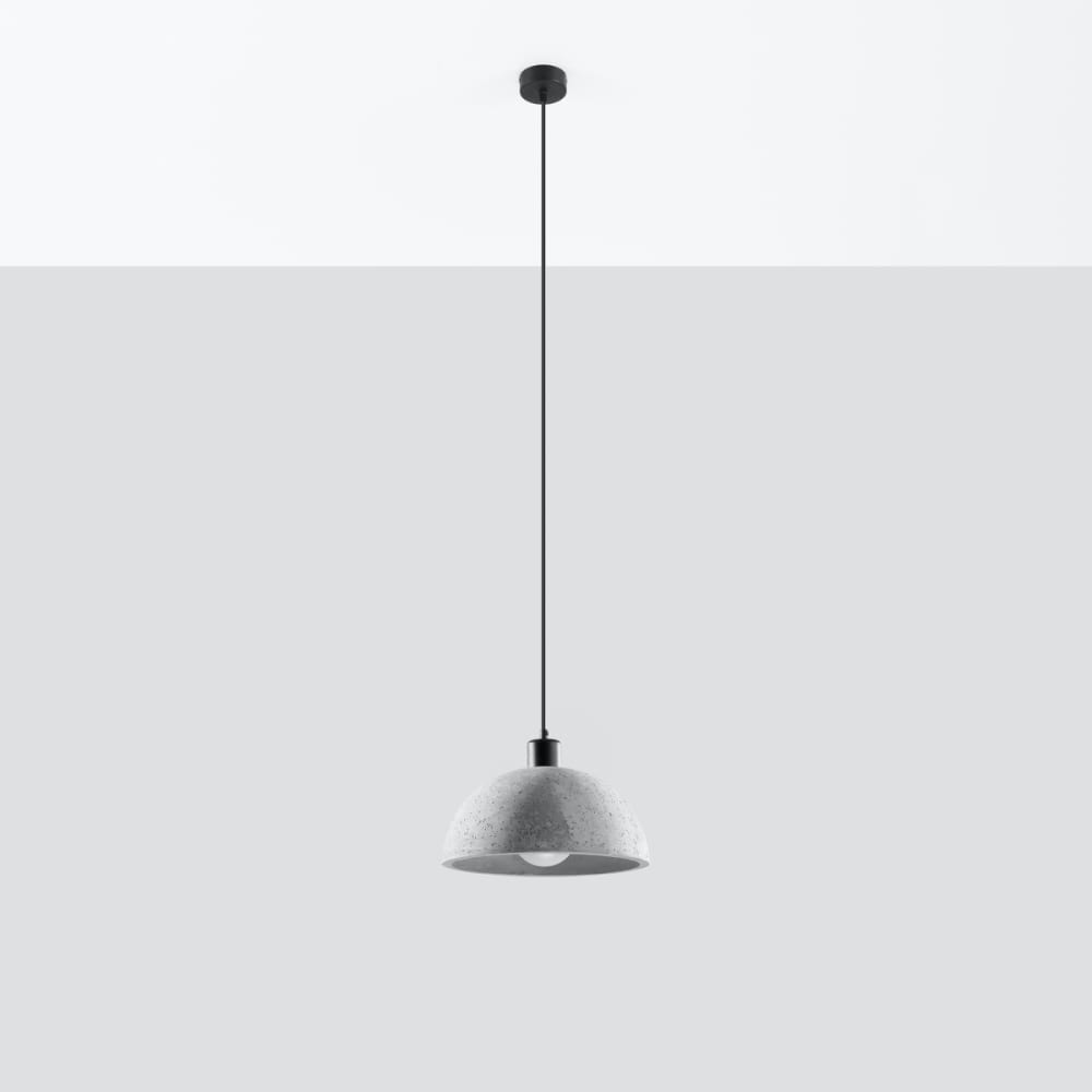 Suspension Béton Gris E27 1 Pablito — vue 3