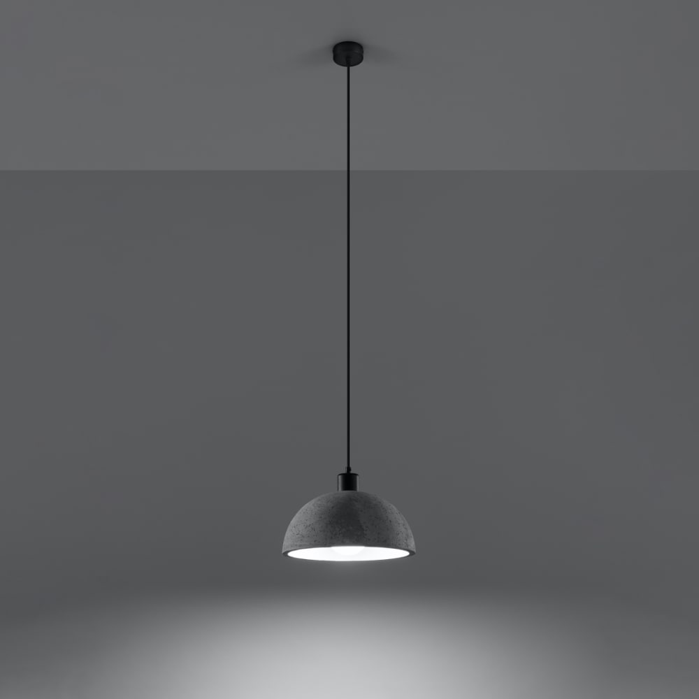 Suspension Béton Gris E27 1 Pablito — vue 4