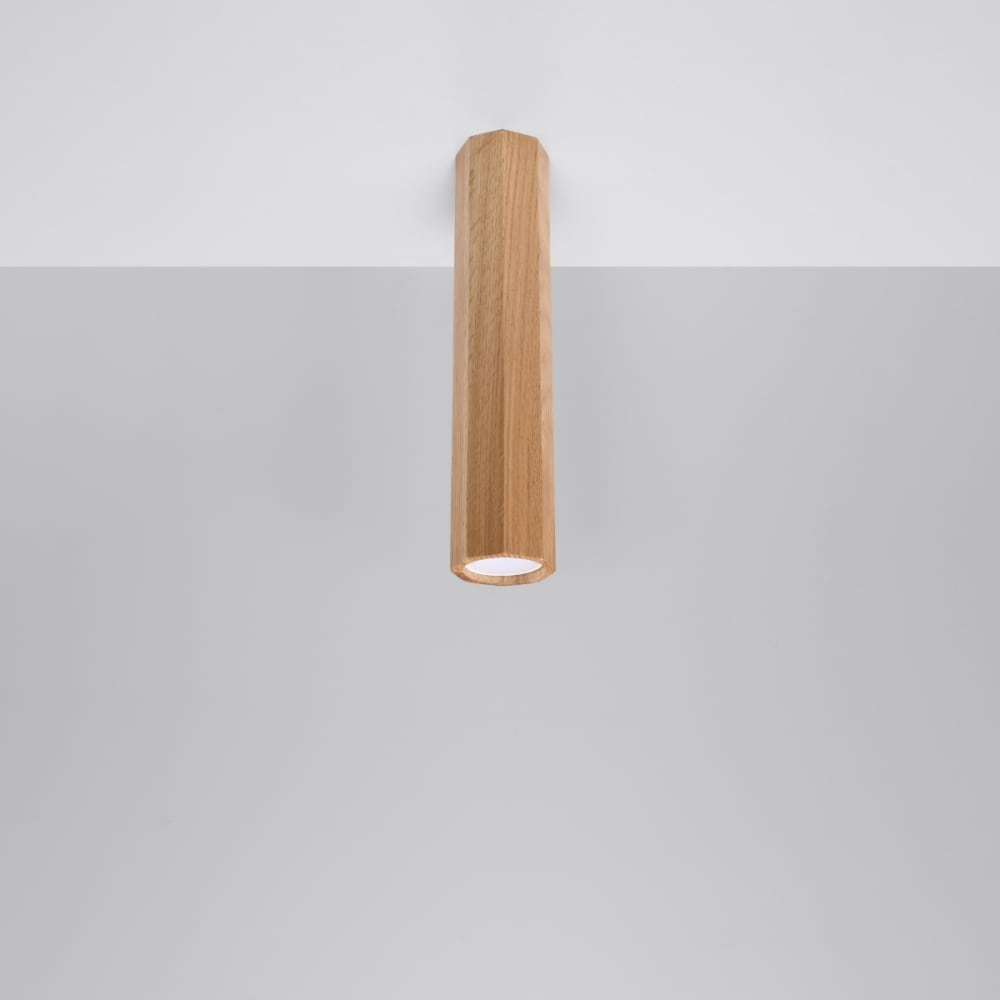 Lámpara de techo roble madera alt. 30 cm - Maisons du Monde