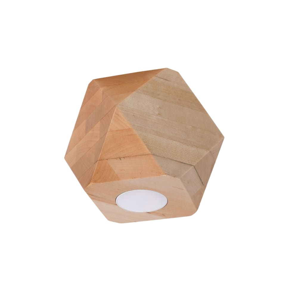 Plafonnier bois H 12 cm