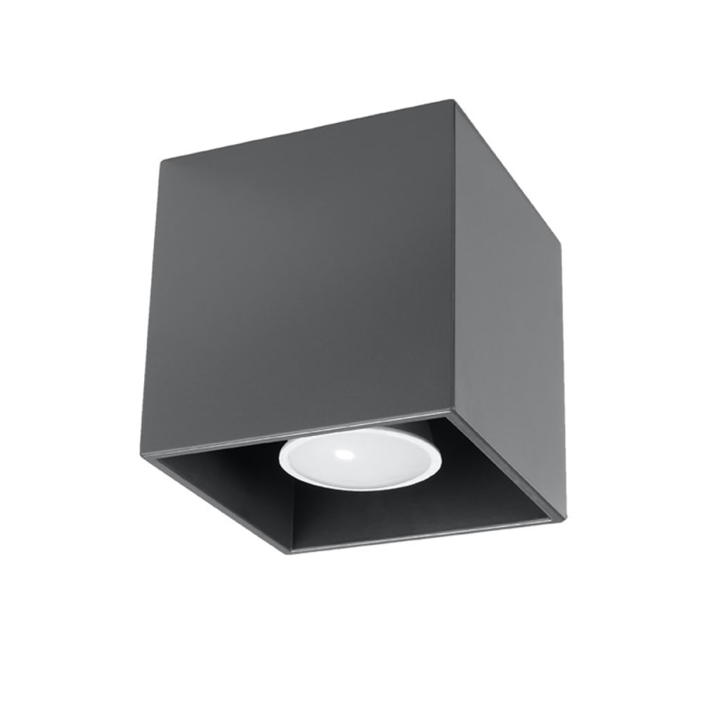 Sollux Lighting Deckenlampen aus Aluminium in Anthrazit style classic chic Grau Aluminium