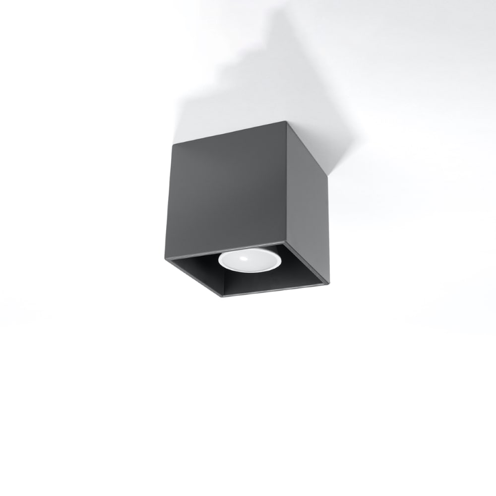 Lámpara de techo antracita aluminio alt. 10 cm - Maisons du Monde