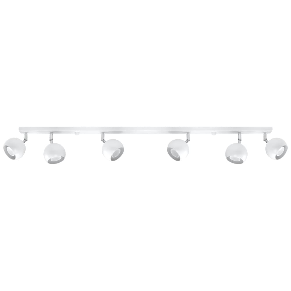 Plafonnier acier blanc H 16 cm