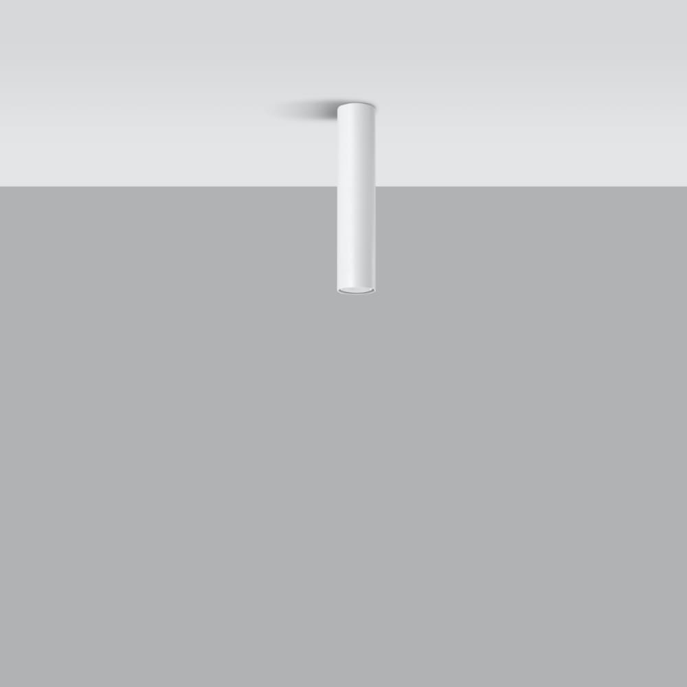 Plafonnier Acier Blanc GU10 1 Lagos 30 — vue 3
