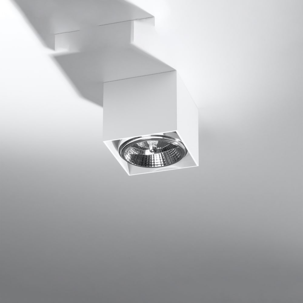 Lampada a soffitto bianca alluminio - Sollux Lighting