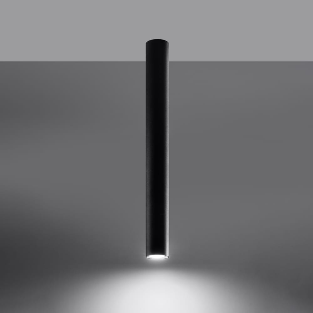 Plafonnier Acier Noir GU10 1 Lagos 60 — vue 4