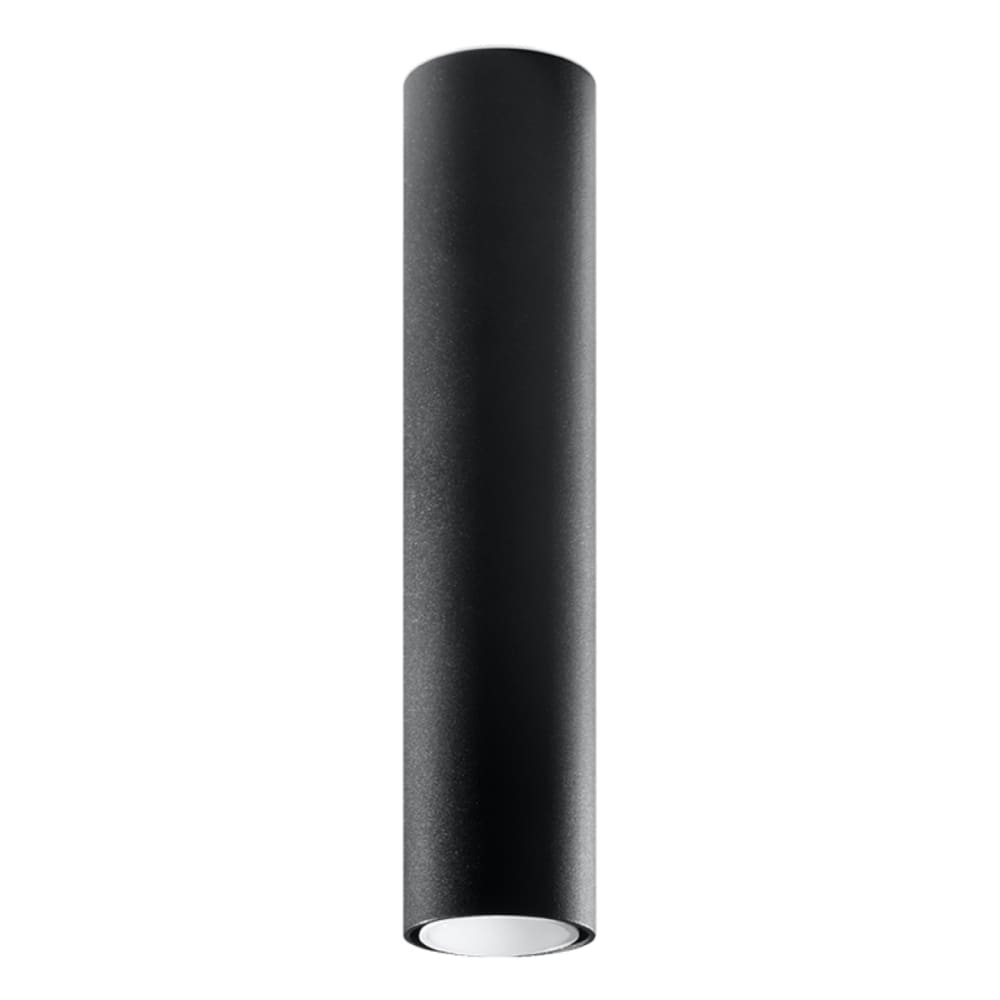 Lampada a soffitto nera acciaio - Modello Classico chic - Acciaio