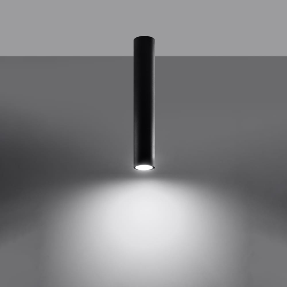 Plafonnier Acier Noir GU10 1 Lagos 40 — vue 4